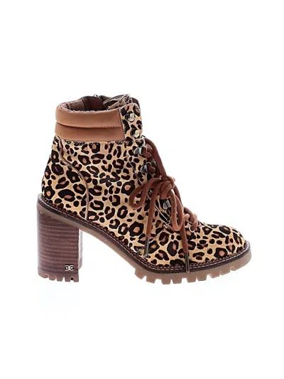 Pre-owned Sam Edelman Ankle Boots In Brown