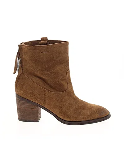 Pre-owned Sam Edelman Ankle Boots In Brown