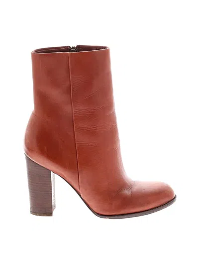 Pre-owned Sam Edelman Ankle Boots In Brown