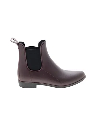 Pre-owned Sam Edelman Ankle Boots In Burgundy