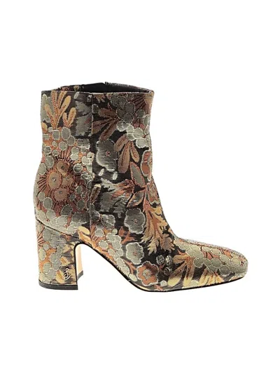 Pre-owned Sam Edelman Ankle Boots In Gold