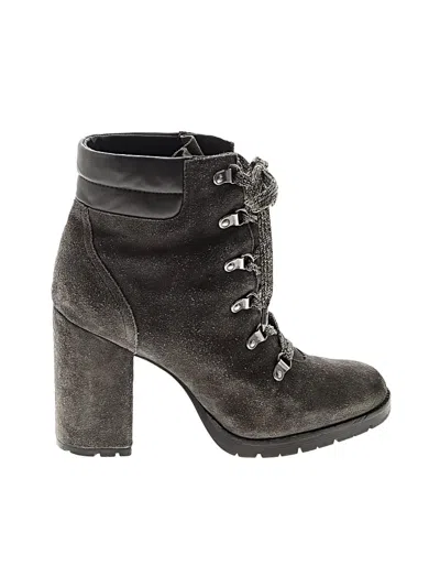 Pre-owned Sam Edelman Ankle Boots In Gray