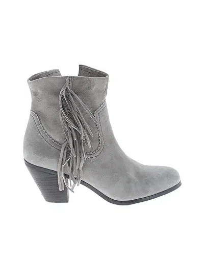 Pre-owned Sam Edelman Ankle Boots In Gray