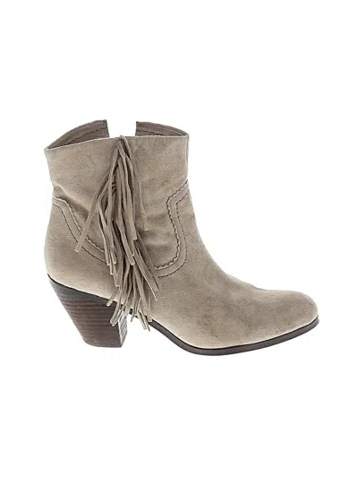 Pre-owned Sam Edelman Ankle Boots In Gray