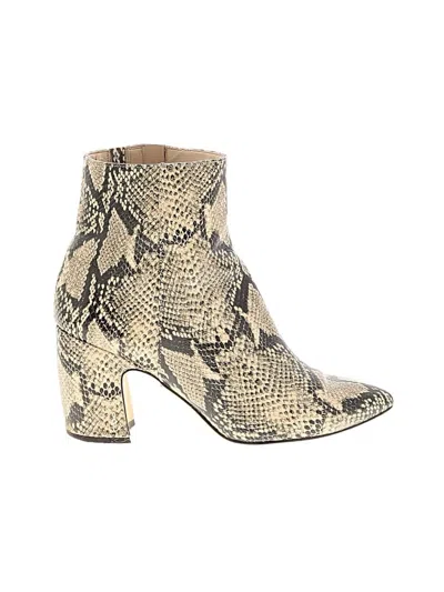 Pre-owned Sam Edelman Ankle Boots In Ivory