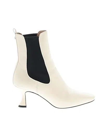 Pre-owned Sam Edelman Ankle Boots In Ivory