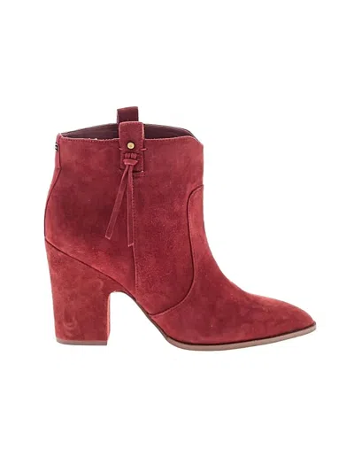 Pre-owned Sam Edelman Ankle Boots In Red