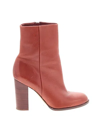 Pre-owned Sam Edelman Ankle Boots In Red