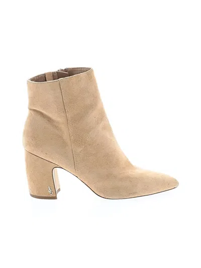 Pre-owned Sam Edelman Ankle Boots In Tan