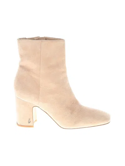 Pre-owned Sam Edelman Ankle Boots In Tan