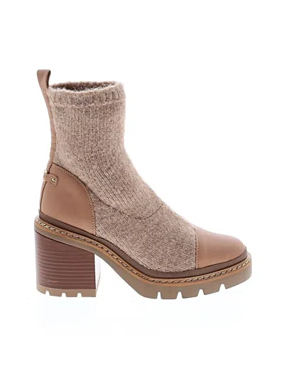 Pre-owned Sam Edelman Ankle Boots In Tan