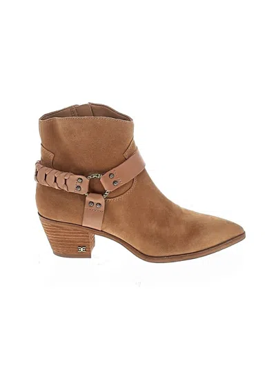 Pre-owned Sam Edelman Ankle Boots In Tan