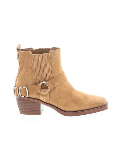 Pre-owned Sam Edelman Ankle Boots In Tan