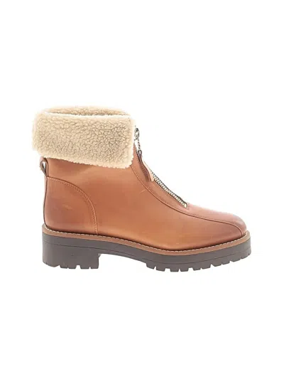 Pre-owned Sam Edelman Ankle Boots In Tan