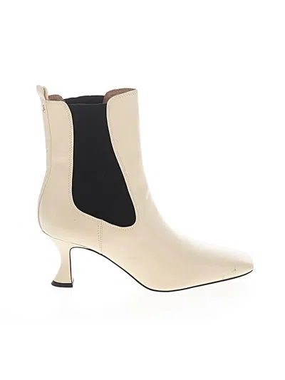 Pre-owned Sam Edelman Ankle Boots In White