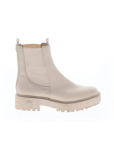 Pre-owned Sam Edelman Ankle Boots In White
