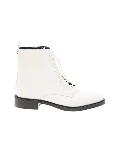 Pre-owned Sam Edelman Ankle Boots In White