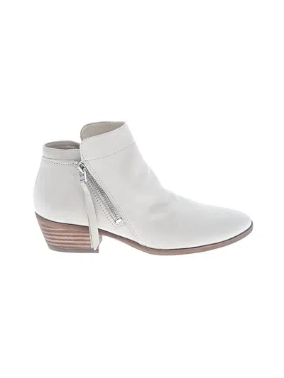 Pre-owned Sam Edelman Ankle Boots In White