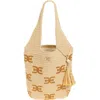 SAM EDELMAN SAM EDELMAN APRIL NORTH/SOUTH WOVEN TOTE BAG