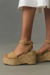 Sam Edelman April Platform Wedge Espadrille Sandal In Beige