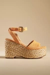 Sam Edelman April Platform Wedge Espadrille Sandal In Orange