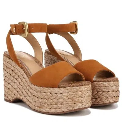 Sam Edelman April Sandals Women's Rustic Brown Platform Espadrille Gal2003