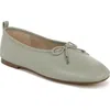 Sam Edelman Ari Ballet Flat Silver Sage Leather