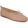 Sam Edelman Ari Gem Ballet Flat Beechwood Twill In Beechwood