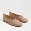 Sam Edelman Ari Gem Ballet Flat Beechwood Twill In Beige