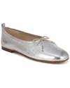 Sam Edelman Ari Leather Flat In Grey