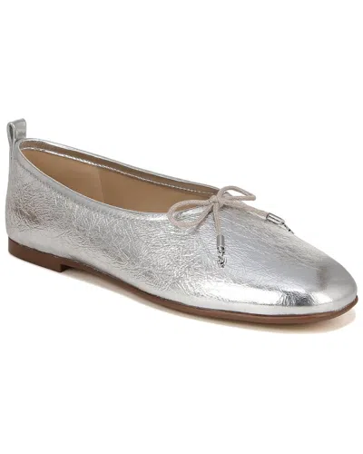 Sam Edelman Ari Leather Flat In Grey