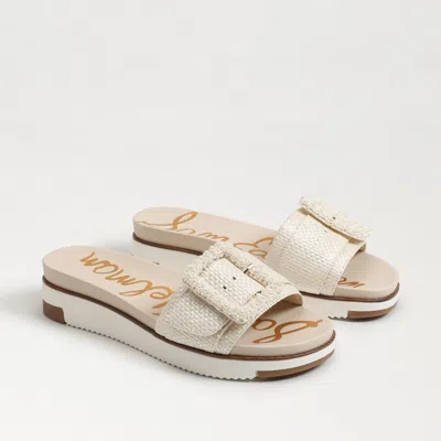 Sam Edelman Ariane I4142m1 Sandals Womens 10 Platinum Beaded Slip-on Gbnc676