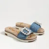 Sam Edelman Ariane Platform Slide Sandal In Blue