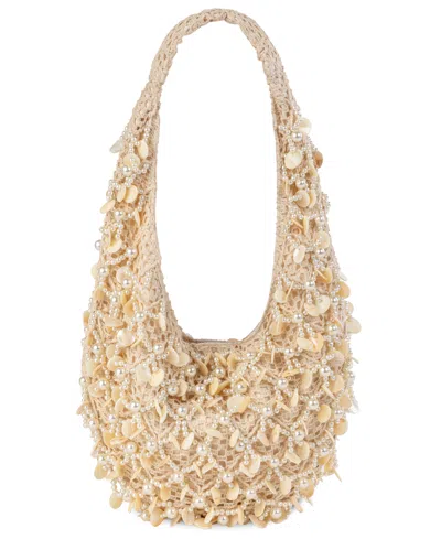 Sam Edelman Ariel Knit Medium Hobo Handbag In Brown