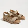 Sam Edelman Arlo Velcro Sandal Natural Multi Raffia In Bronze