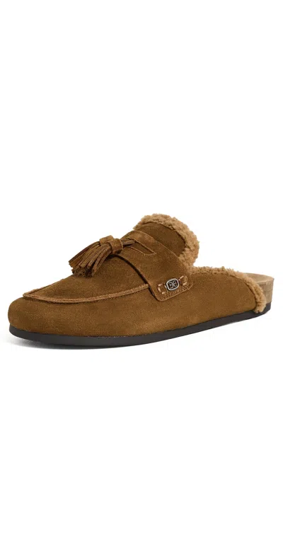Sam Edelman Astrid Cozy 2 Mules Warm Nutmeg