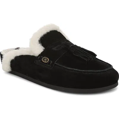 Sam Edelman Astrid Genuine Shearling Lined Mule In Black