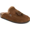 Sam Edelman Astrid Genuine Shearling Lined Mule In Brown