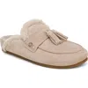 Sam Edelman Astrid Genuine Shearling Lined Mule In Sesame