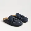 Sam Edelman Astrid Mule Atlantic Blue Suede In Blue