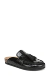Sam Edelman Astrid Mule Black Croco Embossed Leather In Black