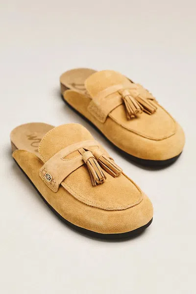 Sam Edelman Astrid Tassel Mules In Beige