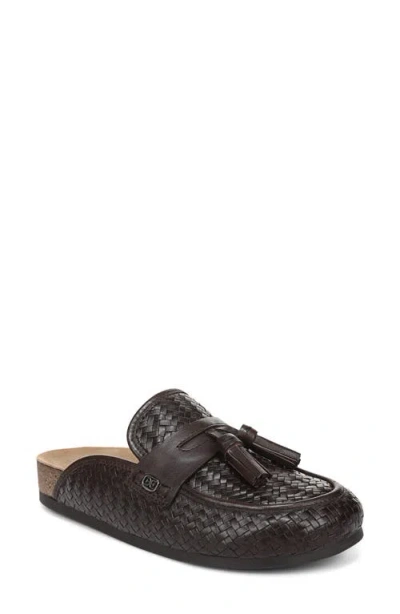 Sam Edelman Astrid Weave Tassel Loafer Mule In Brown
