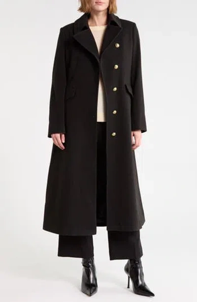 Sam Edelman Asymmetrical Long Coat In Brown