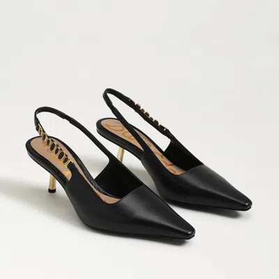 Sam Edelman Baker Slingback Pump Black Leather
