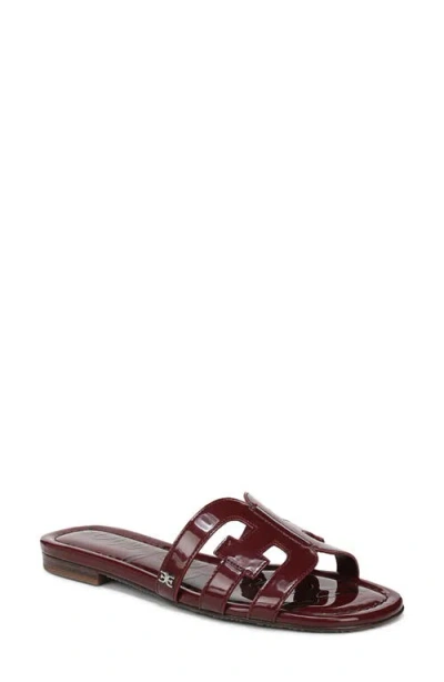 Sam Edelman Bay Cutout Slide Sandal In Burgundy