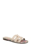Sam Edelman Bay Slide Sandal Ecru Sand Leather In Ecru Sand