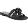 Sam Edelman Bay Flora Cutout Slide Sandal In Black