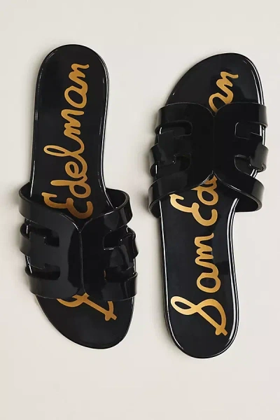 Sam Edelman Bay Jelly Sandals In Black