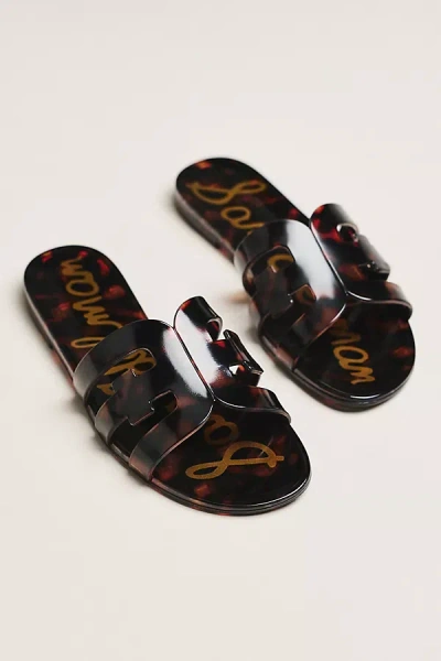 Sam Edelman Bay Jelly Sandals In Brown